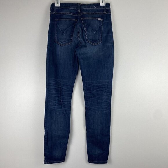 Hudson Womens Skinny Jeans Size 29 Medium Wash Distressed Nico Mid Rise - Picture 3 of 11